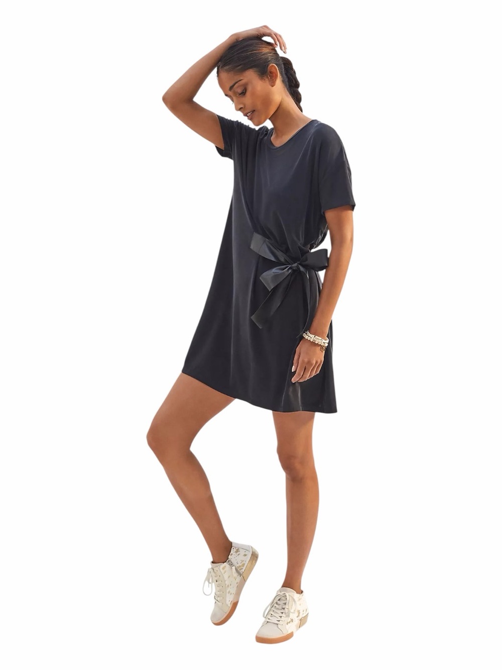NWT! ANTHROPOLOGIE | DOLAN Collection Black Belted Mini Dress. Size Medium.